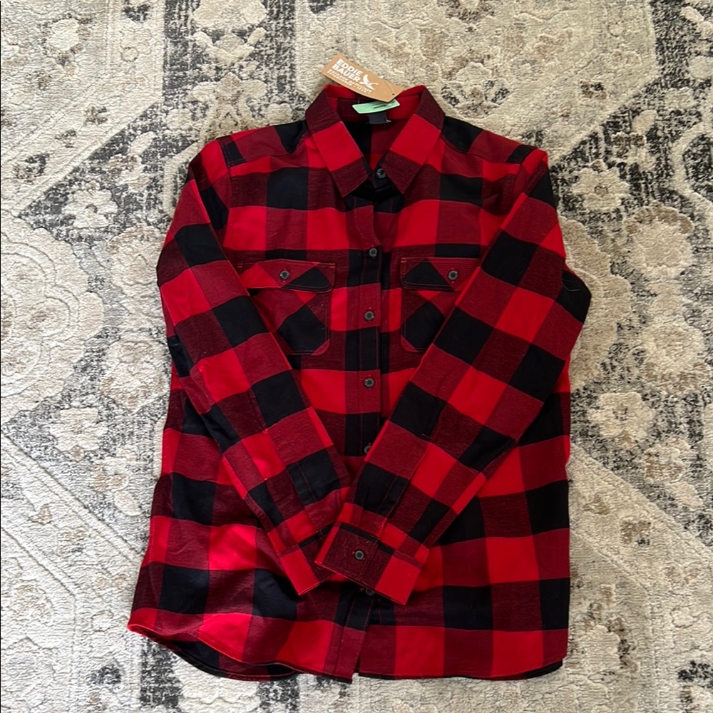 Red and Black Plaid Women’s Shirt